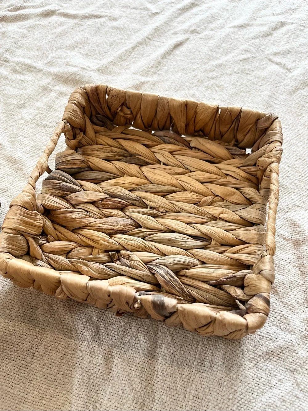 2 Square Woven Baskets